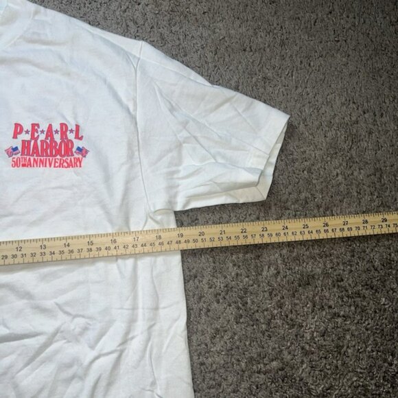 Vintage 1991 Pearl Harbor 50th Anniversary T Shirt Size M Military Art Tee - Picture 6 of 7